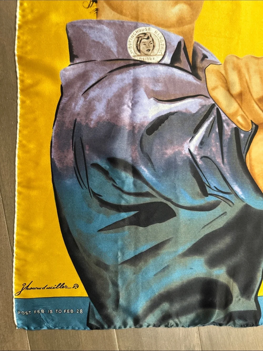 Rosie the Riveter Novelty Silk Scarf
